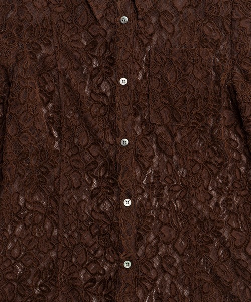 PRANK PROJECT（プランクプロジェクト）の「モールレーススリムシャツ / Mole Slim Shirt（シャツ/ブラウス・レディース・アイボリー/ブラウン・FREE）」の12枚目の写真