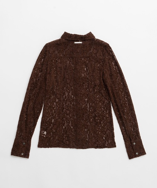 PRANK PROJECT（プランクプロジェクト）の「モールレーススリムシャツ / Mole Slim Shirt（シャツ/ブラウス・レディース・アイボリー/ブラウン・FREE）」の15枚目の写真