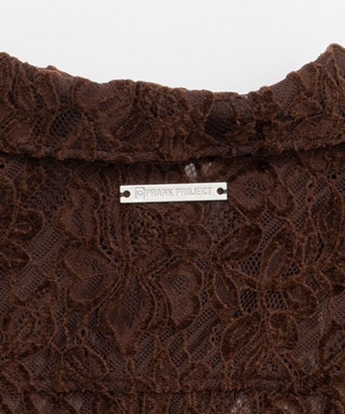 PRANK PROJECT（プランクプロジェクト）の「モールレーススリムシャツ / Mole Slim Shirt（シャツ/ブラウス・レディース・アイボリー/ブラウン・FREE）」の9枚目の写真