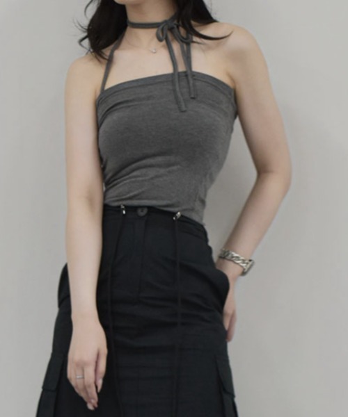 チョーカーキャミソール／choker camisole リボン 紐付き