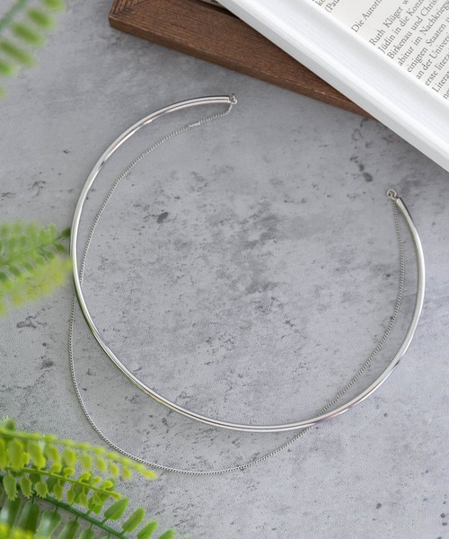 LEPSIM（レプシィム）の「２連メタルチョーカー　137903（チョーカー・レディース・ゴールド/シルバー・ONE SIZE）」の2枚目の写真