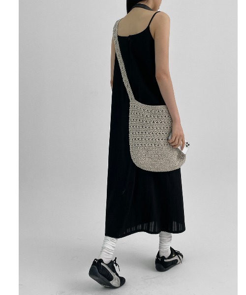BLACKUP（ブラックアップ）の「[MADE] ファビノースリーブロングワンピース（ワンピース・レディース・クリーム/ブラック・ONESIZE）」の13枚目の写真