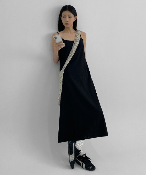 BLACKUP（ブラックアップ）の「[MADE] ファビノースリーブロングワンピース（ワンピース・レディース・クリーム/ブラック・ONESIZE）」の8枚目の写真