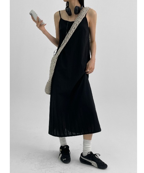 BLACKUP（ブラックアップ）の「[MADE] ファビノースリーブロングワンピース（ワンピース・レディース・クリーム/ブラック・ONESIZE）」の12枚目の写真
