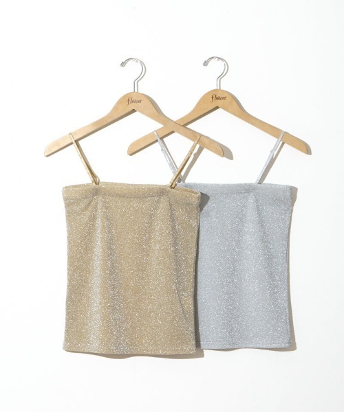 flower（フラワー）の「シャイニーチューブトップ3（チューブトップ・レディース・ゴールド/シルバー・FREE）」の3枚目の写真