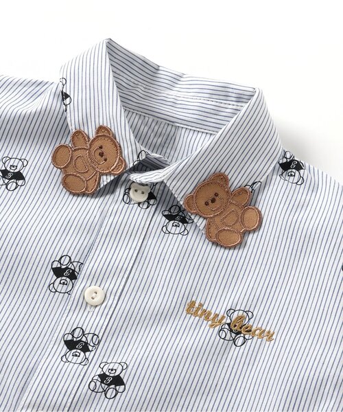 セール】tiny bear 2柄シャツ（シャツ/ブラウス）｜apres les cours