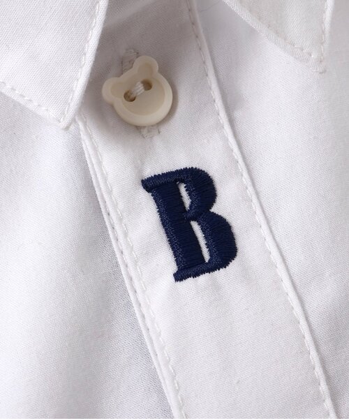 apres les cours（アプレレクール）の「tiny bear 2柄シャツ（シャツ/ブラウス・キッズ・オフホワイト/ストライプ・120/110/100/90/80）」の14枚目の写真