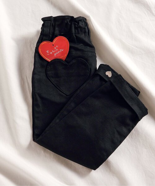 apres les cours(アプレレクール)の「ハートポケットきゅんパンツ(テーパード)(その他パンツ・キッズ・アイボリー/ブルー/ブラック/ピンク/チェック・100/90/80/110/140/130/120)」の14枚目の写真