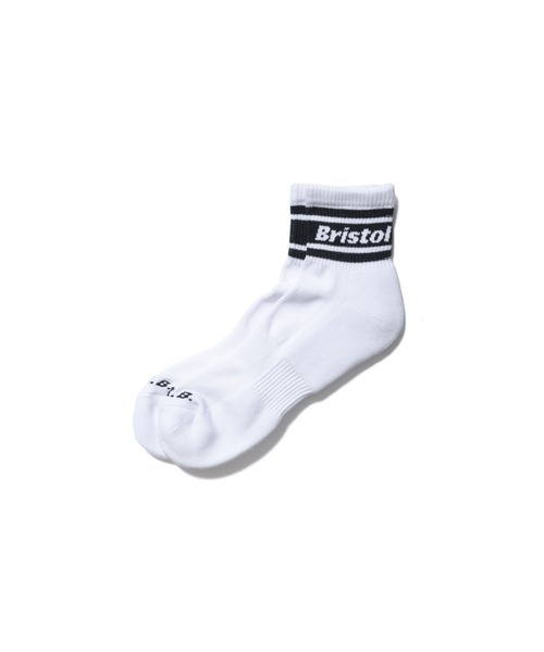F.C.Real Bristol（エフシーレアルブリストル）の「LINE SHORT SOCKS（ソックス/靴下・メンズ・グレー/ブルー/ブラック/グリーン・MEDIUM/LARGE）」の2枚目の写真