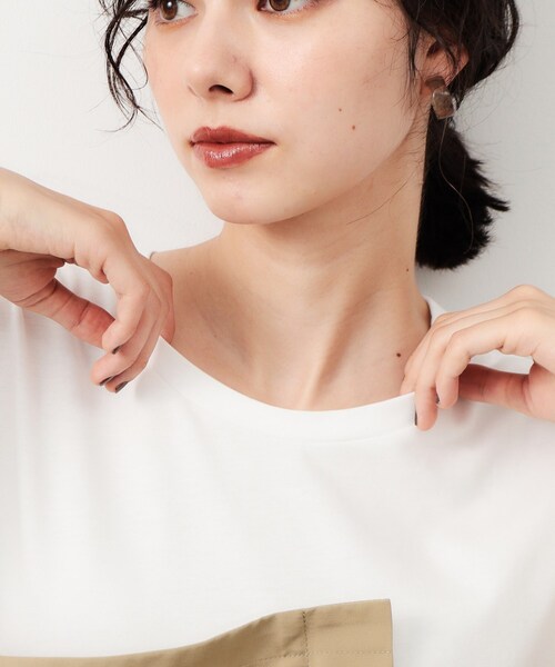 OPAQUE.CLIP（オペークドットクリップ）の「◆ベアトレンチ風ドッキングワンピース【洗濯機洗い可】（ワンピース・レディース・ベージュ系4/ネイビー系4・38/36）」の14枚目の写真