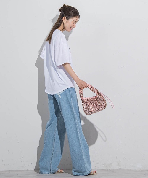 VICKY(ビッキー)の「ハートプリントTシャツ≪手洗い可能≫(Tシャツ/カットソー・レディース・アイボリー/ホワイト系その他/チャコールグレー/ブラック・M)」の15枚目の写真