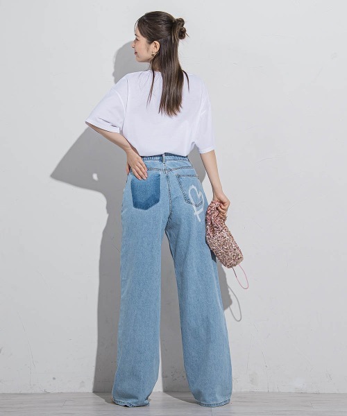VICKY(ビッキー)の「ハートプリントTシャツ≪手洗い可能≫(Tシャツ/カットソー・レディース・アイボリー/ホワイト系その他/チャコールグレー/ブラック・M)」の20枚目の写真