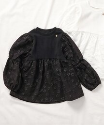 フラワージャガードドッキングトップス