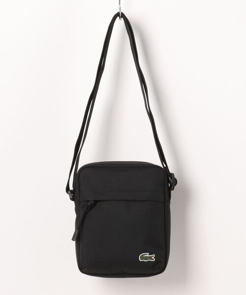 LACOSTE(ラコステ)の「《LACOSTE》NEOCROC VERTICAL CAMERA BAG(ショルダーバッグ・メンズ・ブラック/ネイビー・フリー)」の1枚目の写真