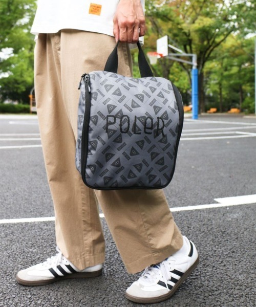 POLeR（ポーラー）の「【POLeR/ポーラー 別注】ハンギングトラベルバッグ（エコバッグ/サブバッグ・レディース・グレー/オリーブ・FREE）」の11枚目の写真