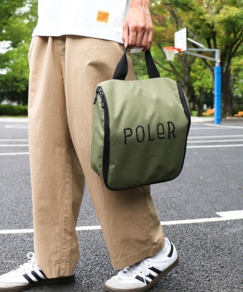 POLeR（ポーラー）の「【POLeR/ポーラー 別注】ハンギングトラベルバッグ（エコバッグ/サブバッグ・レディース・グレー/オリーブ・FREE）」の13枚目の写真