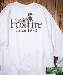 Foxfire/フォックスファイヤー 別注 Foxfire プリントクルーネック ロングスリーブTシャツ/カモ/バックプリント/リラックスフィット/10.5オンス
