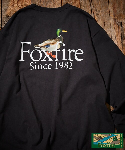 Foxfire（フォックスファイヤー）の「Foxfire/フォックスファイヤー 別注 Foxfire プリントクルーネック ロングスリーブTシャツ/カモ/バックプリント/リラックスフィット/10.5オンス（Tシャツ/カットソー・メンズ・ホワイト/チャコール/アッシュグレー・LARGE/MEDIUM）」の3枚目の写真
