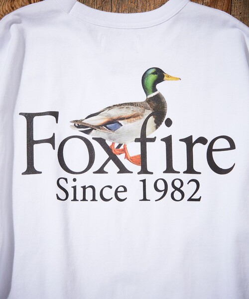 Foxfire（フォックスファイヤー）の「Foxfire/フォックスファイヤー 別注 Foxfire プリントクルーネック ロングスリーブTシャツ/カモ/バックプリント/リラックスフィット/10.5オンス（Tシャツ/カットソー・メンズ・ホワイト/チャコール/アッシュグレー・LARGE/MEDIUM）」の15枚目の写真