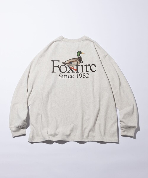 Foxfire（フォックスファイヤー）の「Foxfire/フォックスファイヤー 別注 Foxfire プリントクルーネック ロングスリーブTシャツ/カモ/バックプリント/リラックスフィット/10.5オンス（Tシャツ/カットソー・メンズ・ホワイト/チャコール/アッシュグレー・LARGE/MEDIUM）」の22枚目の写真