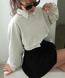 mayu - ラインストーンスウェット