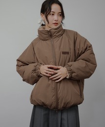 フェード ジップ ブルゾン BROWN FUMIKA UCHIDA/ SPLASHED PATTERN ZIP-UP BLOUSON / BROWN - 601