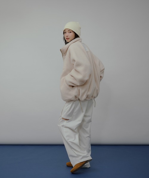 MUHET リバーシブルパディングブルゾン reversible padded blouson / リバーシブルパディングブルゾン