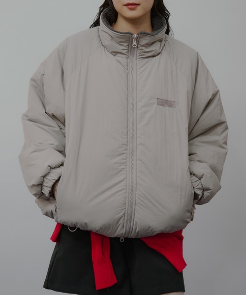 MUHET リバーシブルパディングブルゾン reversible padded blouson / リバーシブルパディングブルゾン