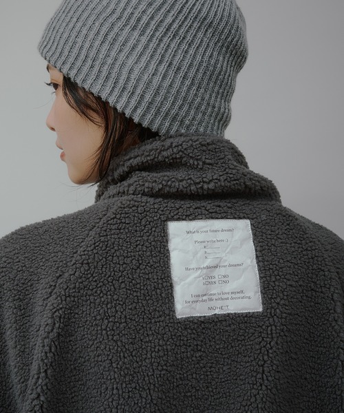 MUHET（ミュエータ）の「reversible padded blouson / リバーシブルパディングブルゾン（ブルゾン・レディース・カーキ/ライトグレー/ブラック/モカ/ベージュ・LARGE/MEDIUM/SMALL）」の16枚目の写真