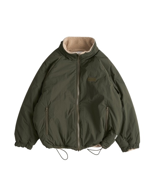 MUHET リバーシブルパディングブルゾン　ブラック　M reversible padded blouson / リバーシブルパディングブルゾン
