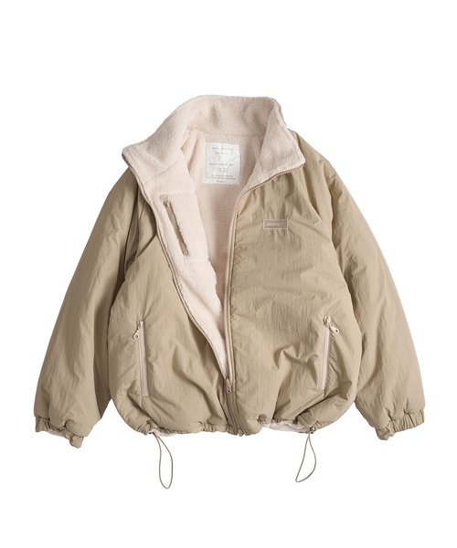 MUHET リバーシブルパディングブルゾン reversible padded blouson / リバーシブルパディングブルゾン