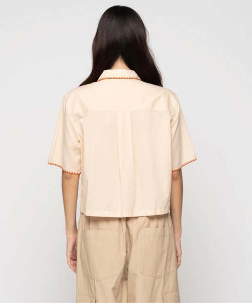 ROXY(ロキシー)の「TURN BACK/ロキシーショート丈半袖シャツ(シャツ/ブラウス・レディース・カーキ/ベージュ・MEDIUM/LARGE/SMALL)」の14枚目の写真