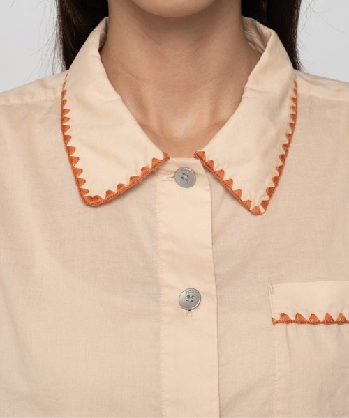 ROXY(ロキシー)の「TURN BACK/ロキシーショート丈半袖シャツ(シャツ/ブラウス・レディース・カーキ/ベージュ・MEDIUM/LARGE/SMALL)」の16枚目の写真