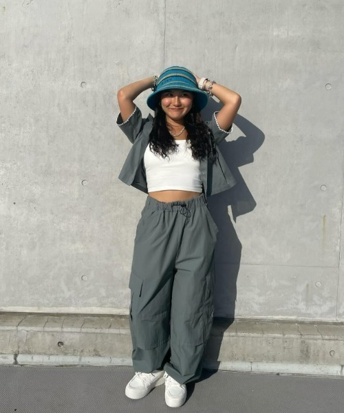ROXY(ロキシー)の「TURN BACK/ロキシーショート丈半袖シャツ(シャツ/ブラウス・レディース・カーキ/ベージュ・MEDIUM/LARGE/SMALL)」の22枚目の写真