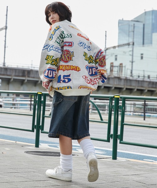 WEGO（ウィゴー）の「WEGO/リラックスフィットパターンカーディガン（カーディガン/ボレロ・メンズ・ホワイト/ブラック系その他/オレンジ系その他3/ブラック/グリーン系その他2・LARGE/MEDIUM）」の6枚目の写真