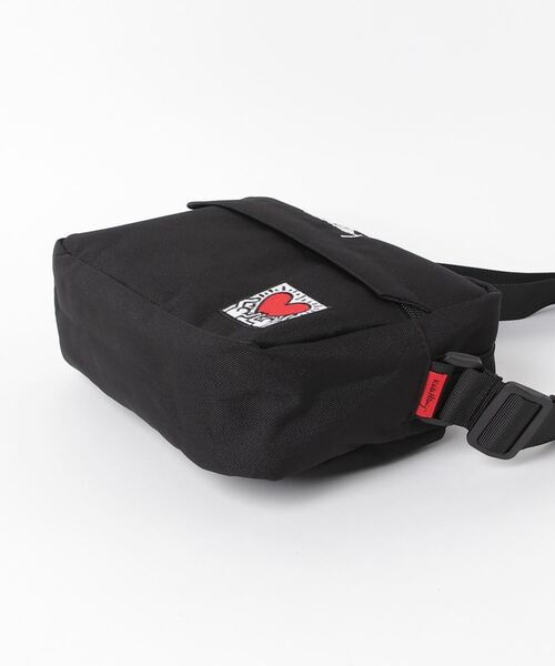 Keith Haring(キース・ヘリング)の「Keith Haring ハートヨコ型ショルダーバッグ(ショルダーバッグ・メンズ・ブラック・FREE)」の3枚目の写真