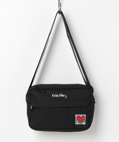Keith Haring(キース・ヘリング)の「Keith Haring ハートヨコ型ショルダーバッグ(ショルダーバッグ・メンズ・ブラック・FREE)」の8枚目の写真