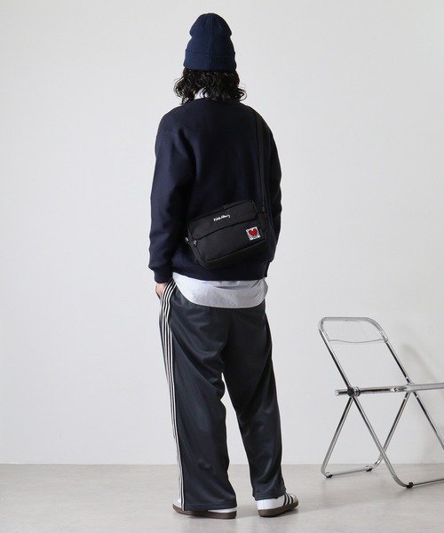 Keith Haring(キース・ヘリング)の「Keith Haring ハートヨコ型ショルダーバッグ(ショルダーバッグ・メンズ・ブラック・FREE)」の7枚目の写真