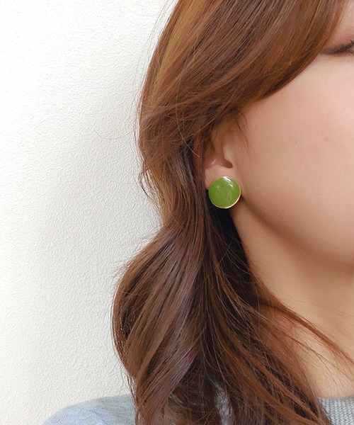 F&D : レトロサークルカラーピアス（ピアス（両耳用））｜Fun & Daily  