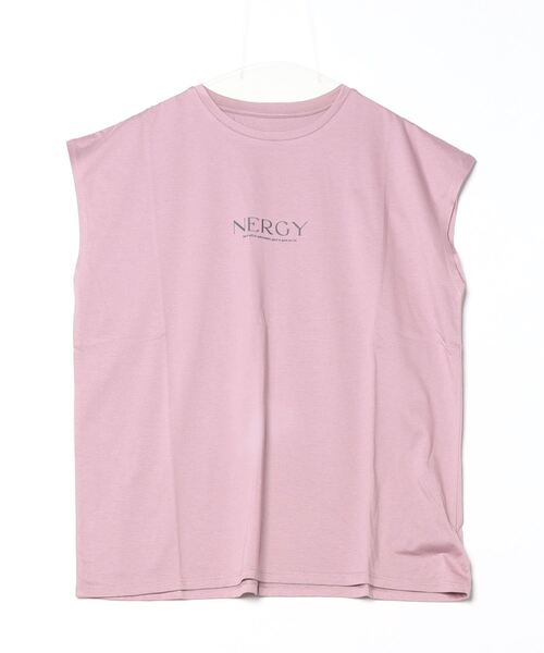 NERGY(ナージー)の「【別注】ナージージャパン NERGY フレンチスリーブTシャツ_ 限定コラボ(Tシャツ/カットソー・レディース・オフホワイト/ブラック/パープル・M/L)」の3枚目の写真
