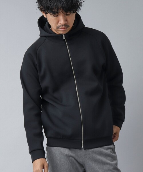 NOLLEY’S（ノーリーズ）の「【ACTIVE SECT】《限定展開 / 吸水速乾 / 抗菌防臭》ファンクショナルZIPパーカー（パーカー・メンズ・ブラック/グレイッシュベージュ/ブルー系その他/ネイビー・M/L）」の2枚目の写真