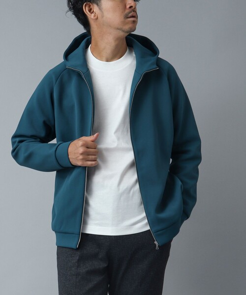 NOLLEY’S（ノーリーズ）の「【ACTIVE SECT】《限定展開 / 吸水速乾 / 抗菌防臭》ファンクショナルZIPパーカー（パーカー・メンズ・ブラック/グレイッシュベージュ/ブルー系その他/ネイビー・M/L）」の5枚目の写真