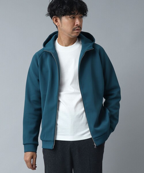 NOLLEY’S（ノーリーズ）の「【ACTIVE SECT】《限定展開 / 吸水速乾 / 抗菌防臭》ファンクショナルZIPパーカー（パーカー・メンズ・ブラック/グレイッシュベージュ/ブルー系その他/ネイビー・M/L）」の6枚目の写真