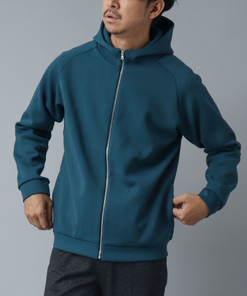 NOLLEY’S（ノーリーズ）の「【ACTIVE SECT】《限定展開 / 吸水速乾 / 抗菌防臭》ファンクショナルZIPパーカー（パーカー・メンズ・ブラック/グレイッシュベージュ/ブルー系その他/ネイビー・M/L）」の12枚目の写真