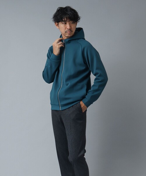 NOLLEY’S（ノーリーズ）の「【ACTIVE SECT】《限定展開 / 吸水速乾 / 抗菌防臭》ファンクショナルZIPパーカー（パーカー・メンズ・ブラック/グレイッシュベージュ/ブルー系その他/ネイビー・M/L）」の18枚目の写真