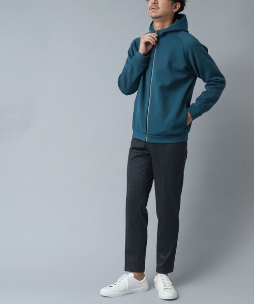 NOLLEY’S（ノーリーズ）の「【ACTIVE SECT】《限定展開 / 吸水速乾 / 抗菌防臭》ファンクショナルZIPパーカー（パーカー・メンズ・ブラック/グレイッシュベージュ/ブルー系その他/ネイビー・M/L）」の19枚目の写真