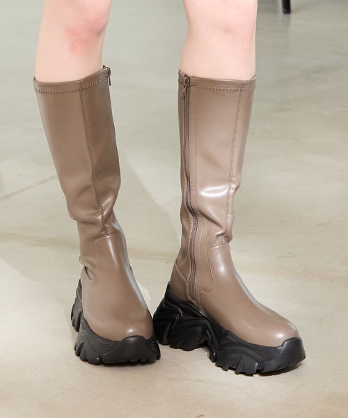 【ろん】例のブツ スニーカーソールロングブーツ 41503（ブーツ）｜ORiental TRaffic