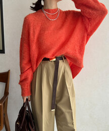 DouDou | 【新色追加】バックスリットモヘヤプルオーバー(ニット/セーター)