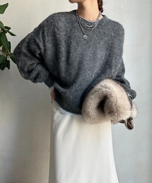 DouDou | 【新色追加】バックスリットモヘヤプルオーバー(ニット/セーター)