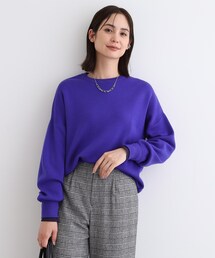 INDIVI | ◆【ウール混／洗える】スウェットライク スムースニット(ニット/セーター)